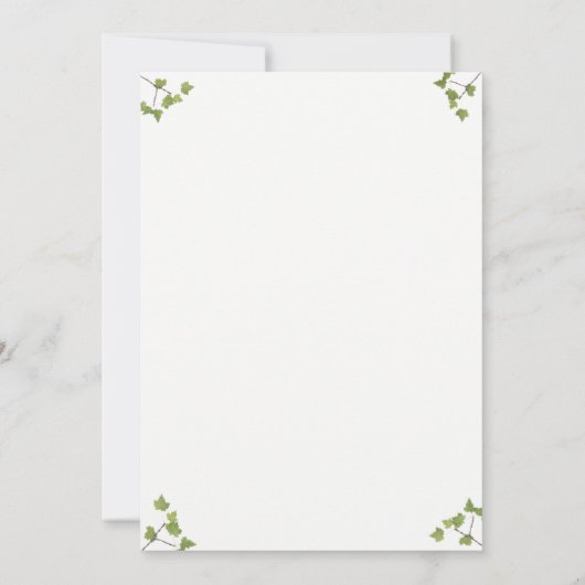 Postbruiloft: Pas getrouwd Brunch Kaart (Achterkant)