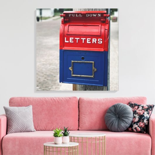 postbus canvas afdruk (Insitu (Woonkamer))