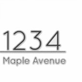 Postbus Decal Wit Zwart Huis Nummer Straatnaam Sticker (Voorkant)