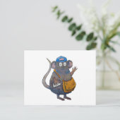 Postbus Postbode Postbode Bedankt Muis Briefkaart (Staand voorkant)