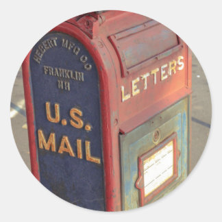  postbus ronde sticker