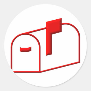 Postbus Ronde Sticker