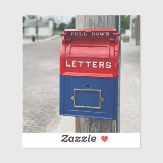  postbus sticker (Vel)