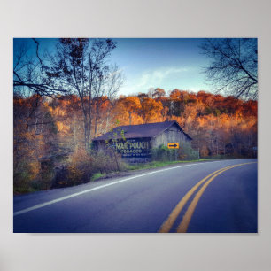 Postbusje tabaksbarn in Zela Poster