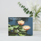 POSTCARD Artistic Photography The Water Lily Briefkaart (Staand voorkant)