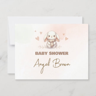 Postcard Baby Shower Bunny Briefkaart
