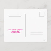 Postcard Birthday Invitation (Dos)