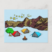 Postcard Camping Briefkaart (Voorkant)