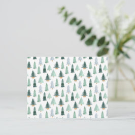 Postcard - Christmas Trees Briefkaart