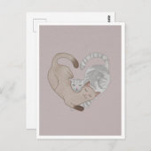 Postcard - Cute Cat Briefkaart (Voorkant / Achterkant)