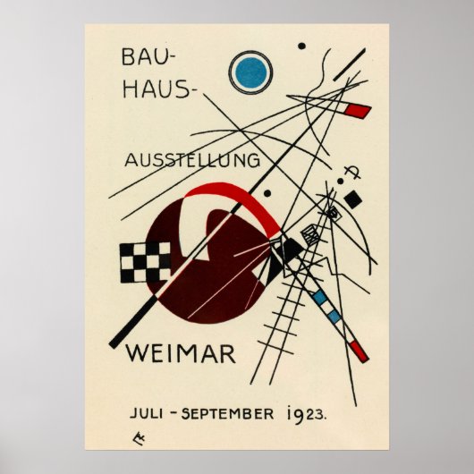 Postcard for the Bauhaus Exhibition by Kandinsky Poster (Voorkant)