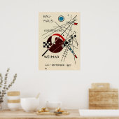 Postcard for the Bauhaus Exhibition by Kandinsky Poster (Keuken)