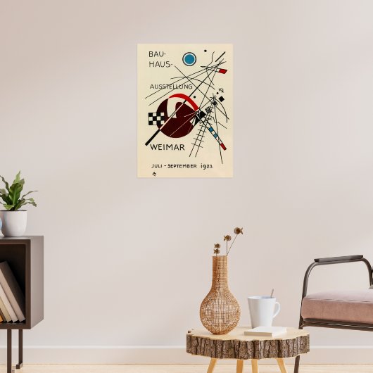 Postcard for the Bauhaus Exhibition by Kandinsky Poster (Woonkamer 3)