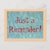 PostCard Gewoon een herinnering! Briefkaart (Voorkant)