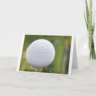 postcard golf ball kaart