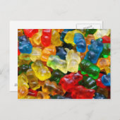 postcard, gummy bears briefkaart (Voorkant / Achterkant)