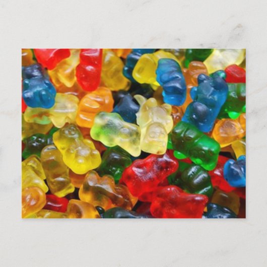 postcard, gummy bears briefkaart (Voorkant)