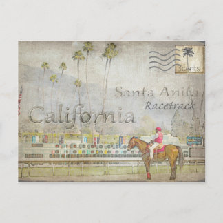 Postcard of Santa Anita Racetrack, California Feestdagenkaart