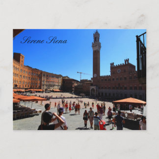 Postcard: Piazza del Campo, Siena, Italië Briefkaart