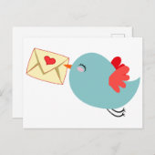 postcard pigeon mail briefkaart (Voorkant / Achterkant)