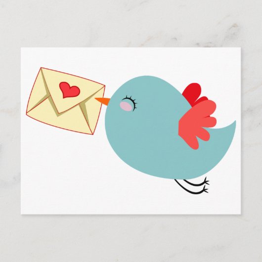 postcard pigeon mail briefkaart (Voorkant)