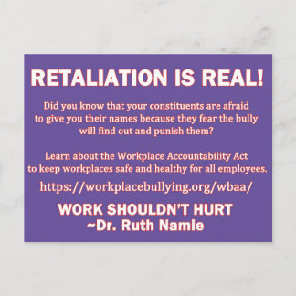 Postcard-Retaliation is Real Briefkaart