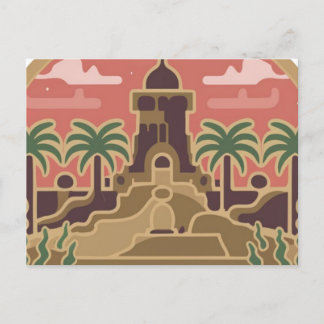 postcard, town of 'GHARDAIA' in Algeria Briefkaart