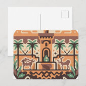 postcard which shows of 'GHARDAIA' in Algerie Briefkaart (Voorkant / Achterkant)