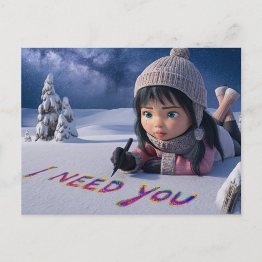 Postcards I Need You 05 Briefkaart (Voorkant)