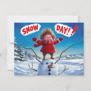 Postcards Snow Day 07 Briefkaart