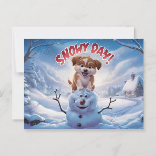 Postcards Snow Day 08 Briefkaart