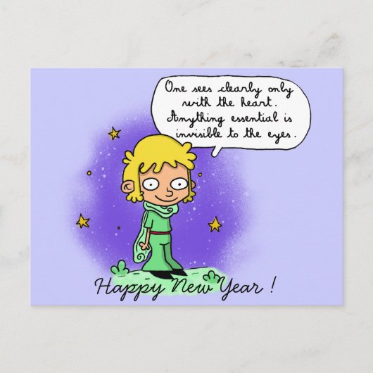 Postcards "the Little Prince" Feestdagenkaart (Voorkant)