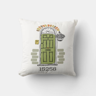 Postcode Bewegend Nieuw Huis Voordeur Keepsake Kussen