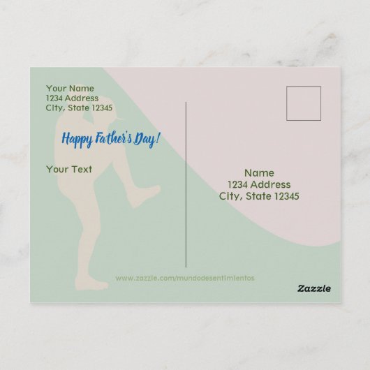 Postcode - Feliz Día del Padre Briefkaart (Achterkant)