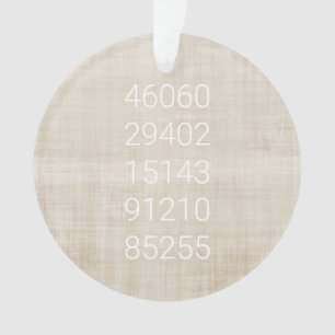 Postcode Geschiedenis verplaatsen Nieuwe Homebeige Ornament