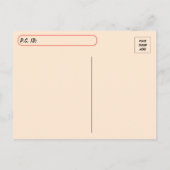 Postcrossend Teak de gekaarde draak Briefkaart (Achterkant)