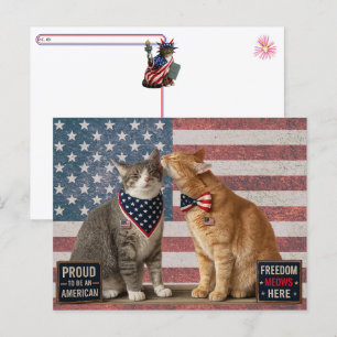 Postcrossing - Cartes postales USA Patriot Cats