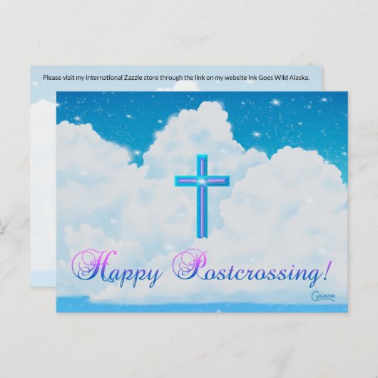 Postcrossing Cross - Briefkaart (Voorkant / Achterkant)