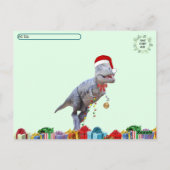 Postcrossing - Dinosaur Christmas Briefkaart (Achterkant)