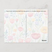 Postcrossing Dragonfly - Briefkaart (Achterkant)