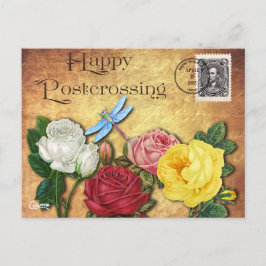 Postcrossing Dragonfly - Briefkaart