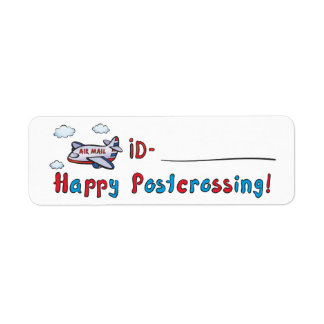 Postcrossing ID Label - Air