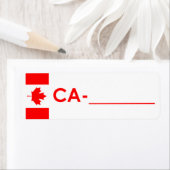 Postcrossing ID Label Canada "Vlaggenstijl" (Insitu)