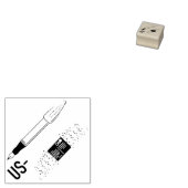 Postcrossing ID stamp for US postcards Rubberstempel (Gestempeld)