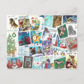 Postcrossing -International Postage Christmas Feestdagenkaart (Voorkant)