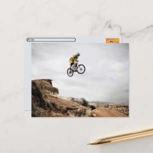 Postcrossing - Mountainbike Briefkaart