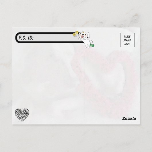 Postcrossing nieuwe thuis felicitaties ansichtkaar briefkaart (Achterkant)