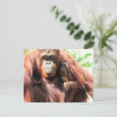 Postcrossing orang-oetan dag Briefkaart (Staand voorkant)