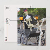 Postcrossing - Skeleton Horse Carraige Briefkaart (Voorkant / Achterkant)