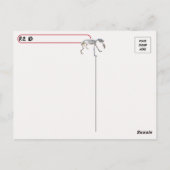 Postcrossing - Skeleton Horse Carraige Briefkaart (Achterkant)